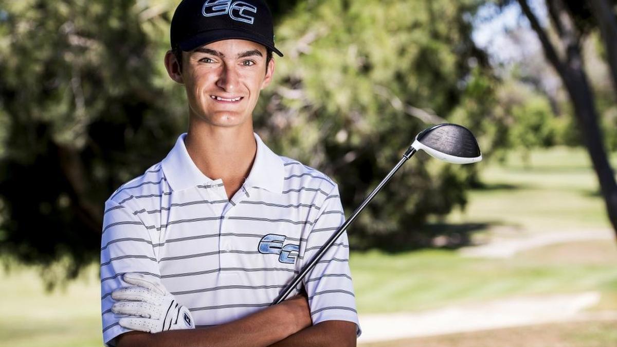 El Capitan High School’s Christopher Giardina stands at his home course, the Merced Golf and Country Club in Merced, Calif., Friday, June 17, 2016. Giardina is the Merced Sun-Star all-area Golfer of the Year.