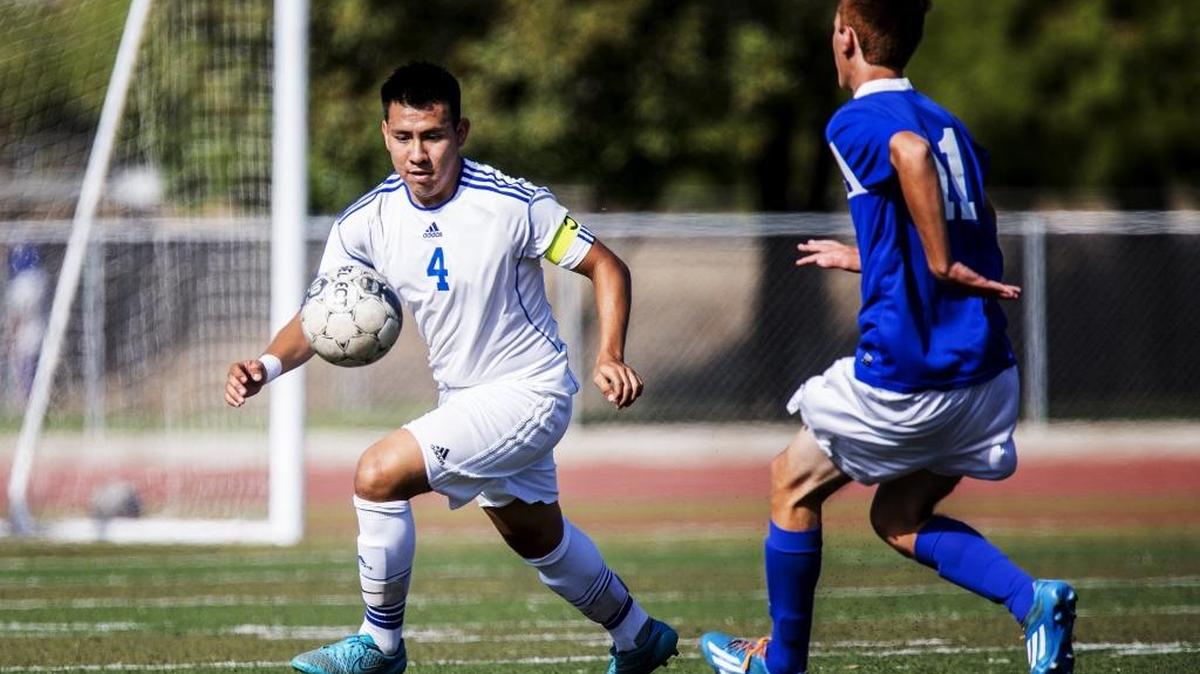 Atwater’s Alex Rios, right, is the Sun-Star Boys Soccer Player of the Year.