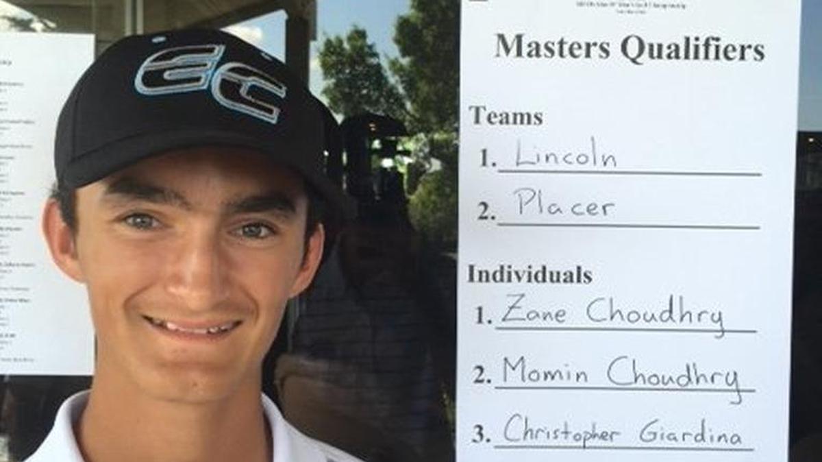 El Capitan freshman Christopher Giardina qualified for the Masters on Monday.