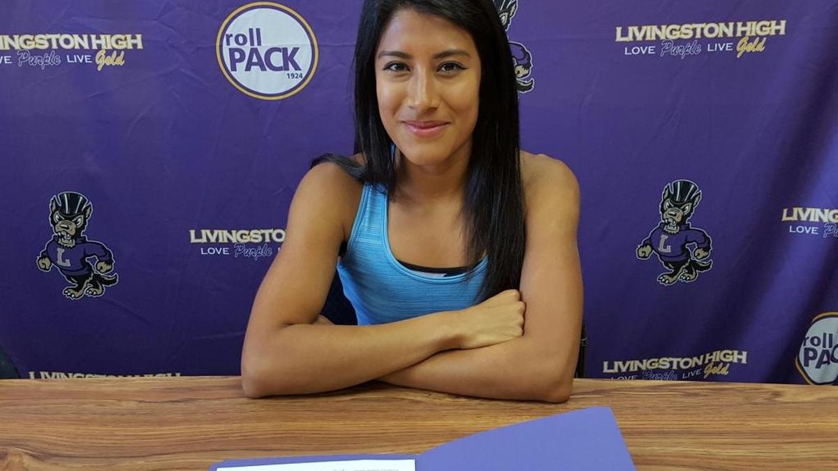 Livingston High runner Daisy Perez is headed to the University of Wisconsin-Stout to compete on the track team.