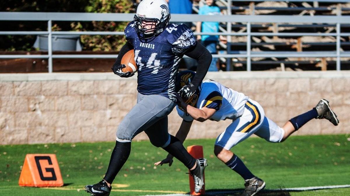 Stone Ridge Christian senior fullback Austin Rees has come a long way after losing both his parents and struggling academically.