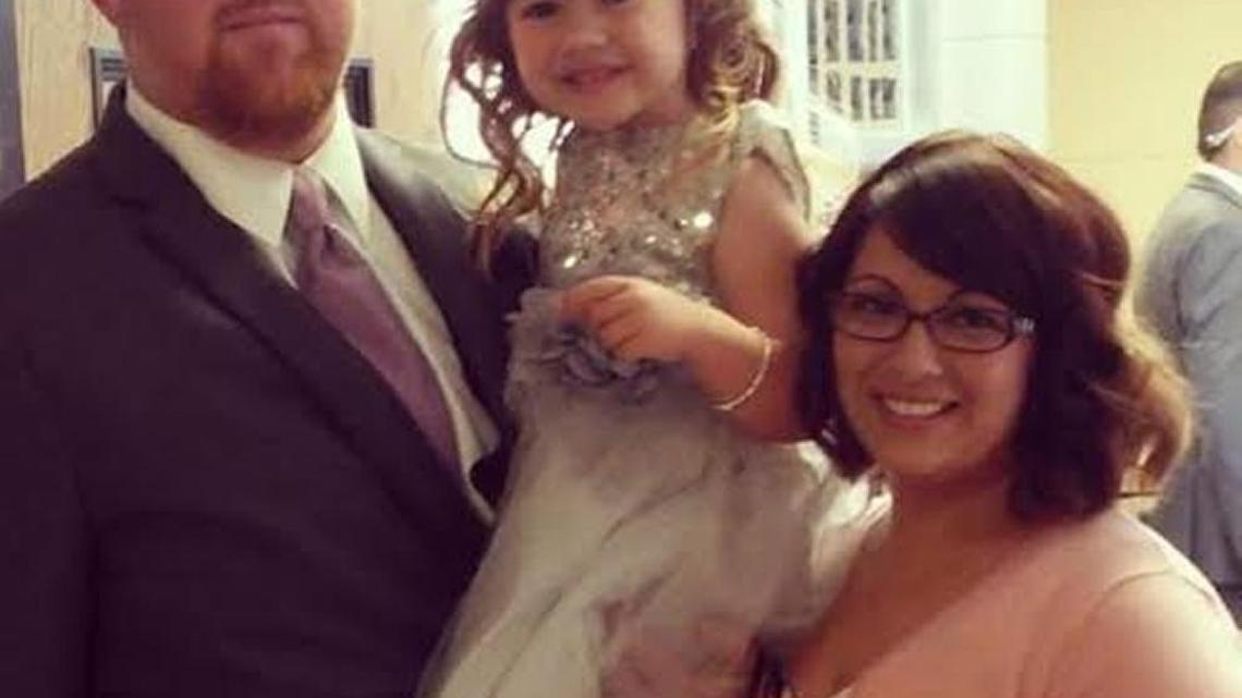 Former Gustine High football coach Russell McWilliams, along with wife Vanessa, pose with daughter Rachel in a picture taken last year summer.