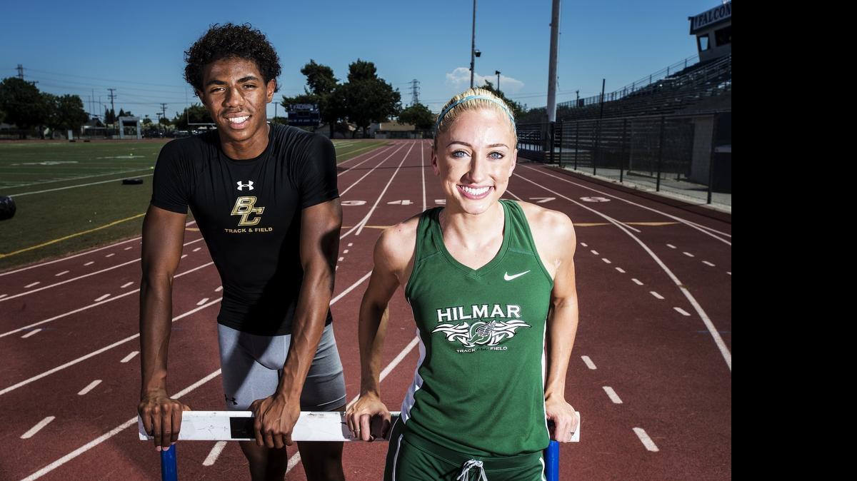
Buhach Colony’s Stephon Eastman and Hilmar’s Dani Olson are the Merced Sun-Star All-Area Track Athletes of the Year.

