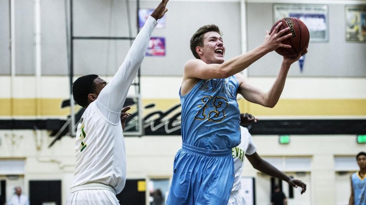 El Capitan junior James Sellers (13) attempts a layup during a game against Roosevelt at Buhach Colony High School in Atwater, Calif., Thursday, Dec. 10, 2015. The Gauchos beat the Rough Riders 58-56.