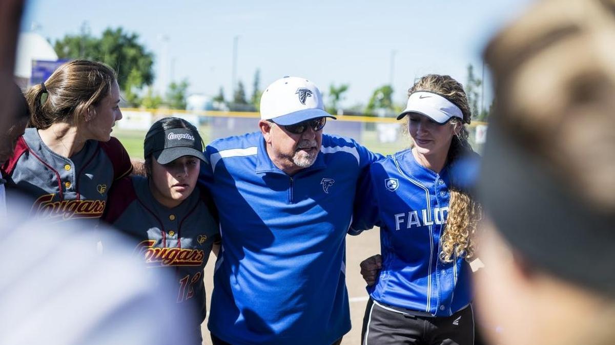 Atwater coach Robert Santistevan speaks to the CCC team prior to the annual Paul Leonardo Memorial All-Star Game at Livingston High School in Livingston, Calif., on Tuesday, June 6, 2017.