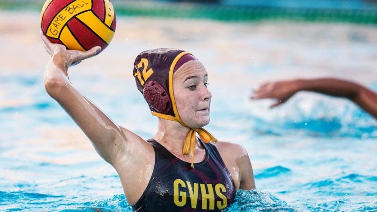 Golden Valley junior Skyler Cyr (12) shoots on net during a match against McNair in the Sac-Joaquin Section playoffs at Golden Valley High School in Merced, Calif., Tuesday, Nov. 3, 2015. The Cougars beat the Eagles 18-5.