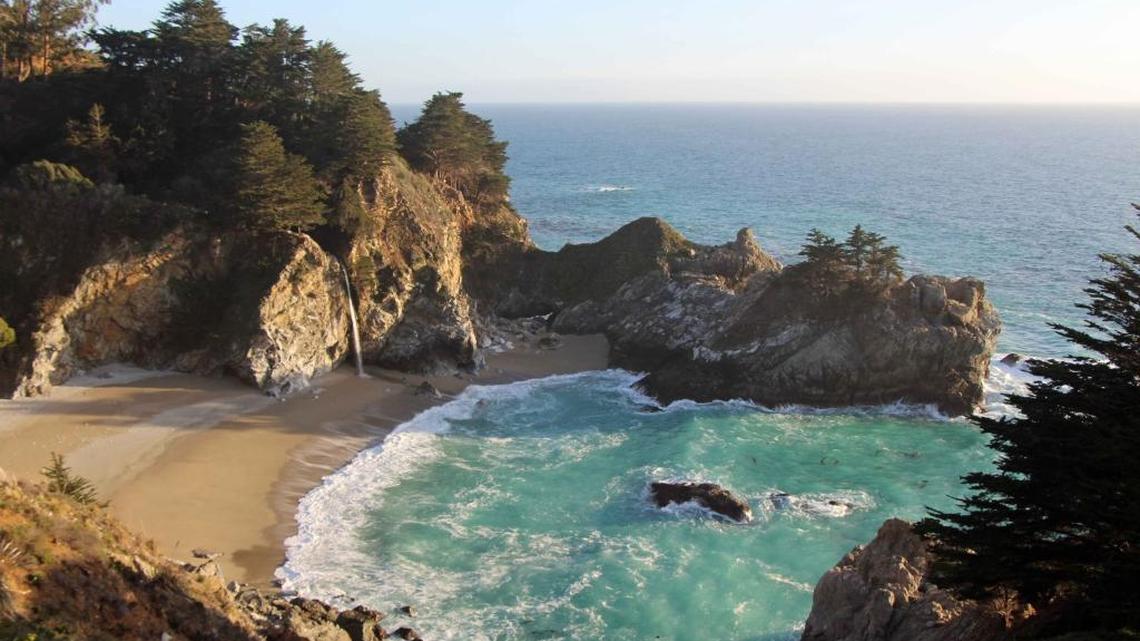 McWay Falls pours onto the pristine beaches of Big Sur.