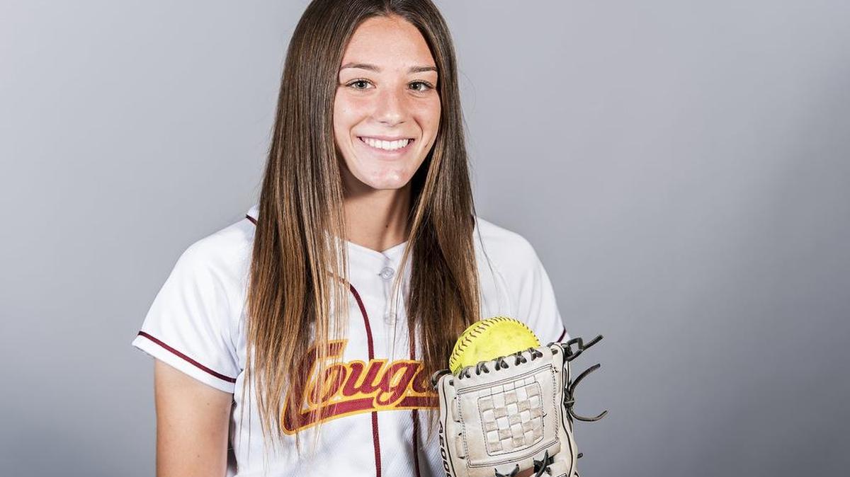 Golden Valley's Marissa Bertuccio poses for a portrait in Merced, Calif., on Friday, June 15, 2018. Bertuccio is the Merced Sun-Star's Softball Player of the Year