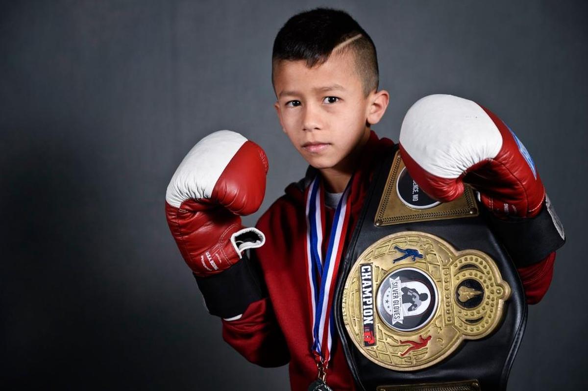 Jesus Haro of Merced, posing in 2015, won a National Silver Gloves boxing championship earlier this month in Independence, Mo.