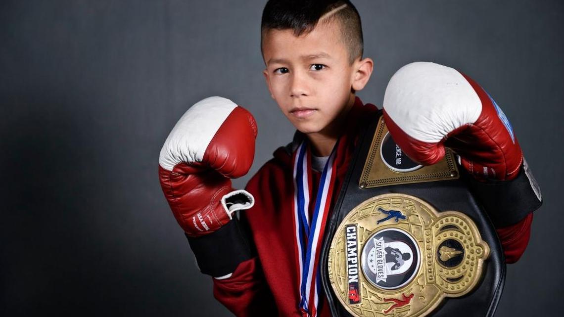 Jesus Haro of Merced, posing in 2015, won a National Silver Gloves boxing championship earlier this month in Independence, Mo.