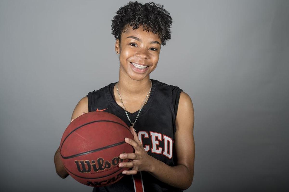 Merced High School's Amaya Ervin poses for a portrait in Merced, Calif., on Thursday, April 5, 2018. Ervin is the Merced Sun-Star's Girls Basketball Player of the Year.